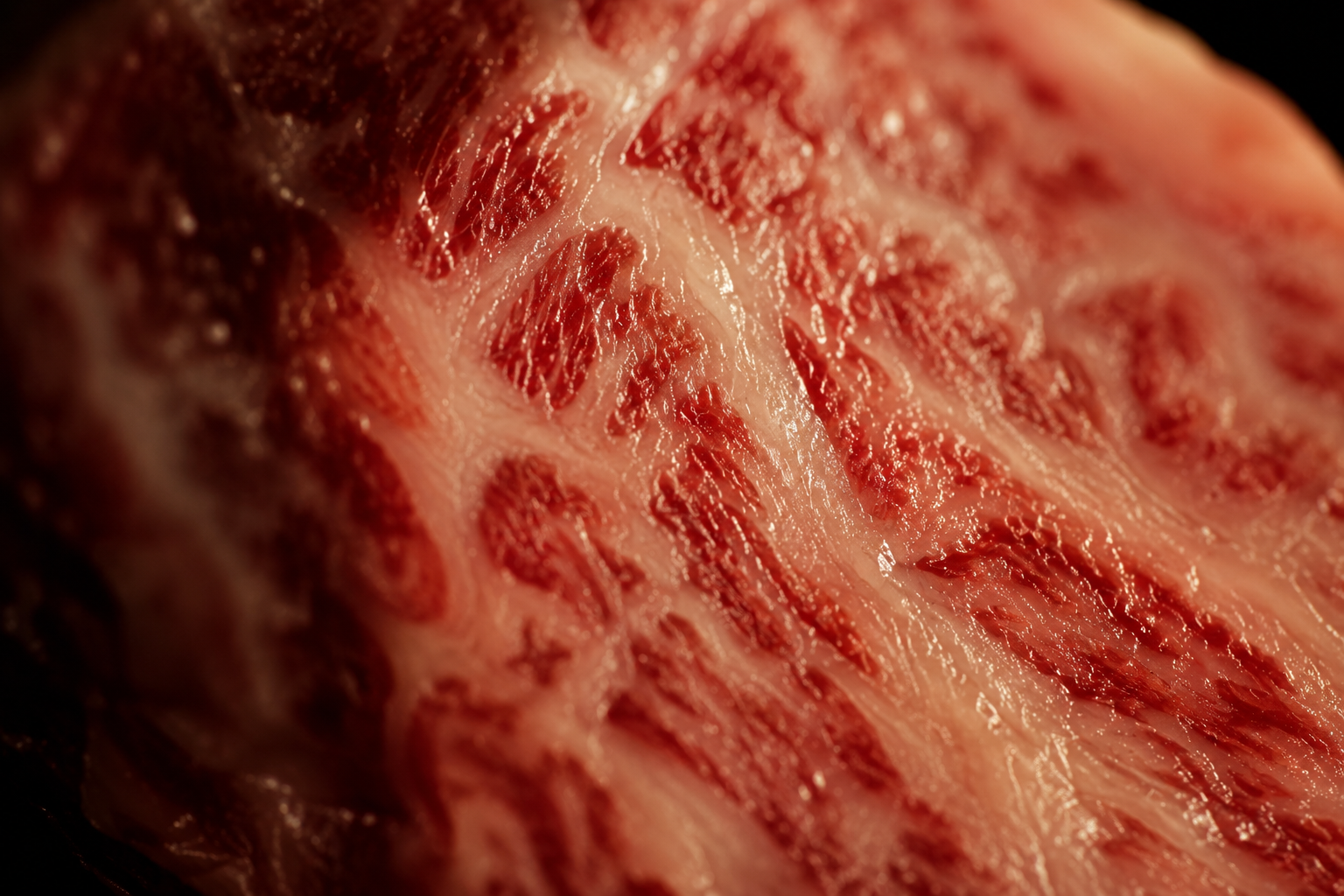 Wagyu cut preparation, flame detail